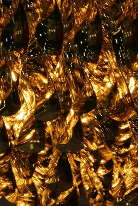 Gerahmter Druck : Abstrakt - Goldblatt Gerahmter Druck : Abstrakt - Goldblatt