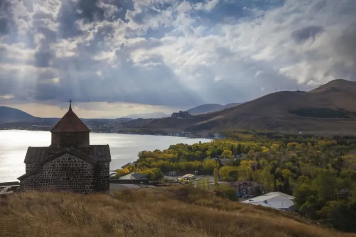 Gerahmter Druck : Armenien, See Sieben, Sevanavank-Kloster Gerahmter Druck : Armenien, See Sieben, Sevanavank-Kloster