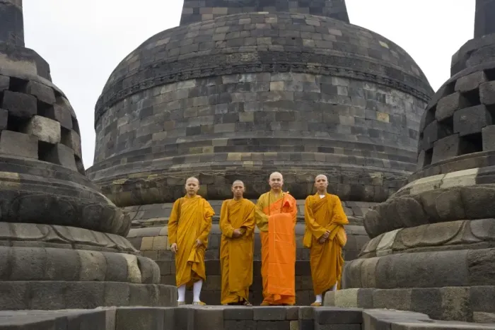 Gerahmter Druck : Buddhists Mönche Gerahmter Druck : Buddhists Mönche