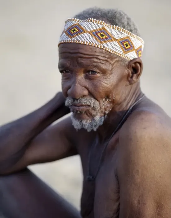 Gerahmter Druck : Ein alter Kongo-Mann Gerahmter Druck : Ein alter Kongo-Mann