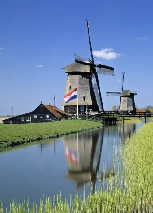 Gerahmter Druck : Windmühlen Nr Gerahmter Druck : Windmühlen Nr