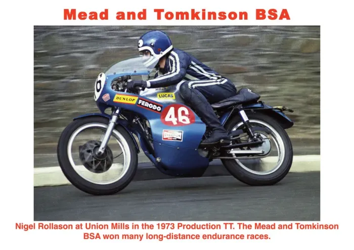Gerahmter Druck : Mead und Tomkinson BSA Gerahmter Druck : Mead und Tomkinson BSA