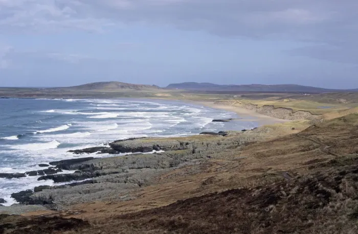 Gerahmter Druck : 02391dt. Machair-Bucht Inseln der Äußeren Hebriden Schottland Winter Gerahmter Druck : 02391dt. Machair-Bucht Inseln der Äußeren Hebriden Schottland Winter