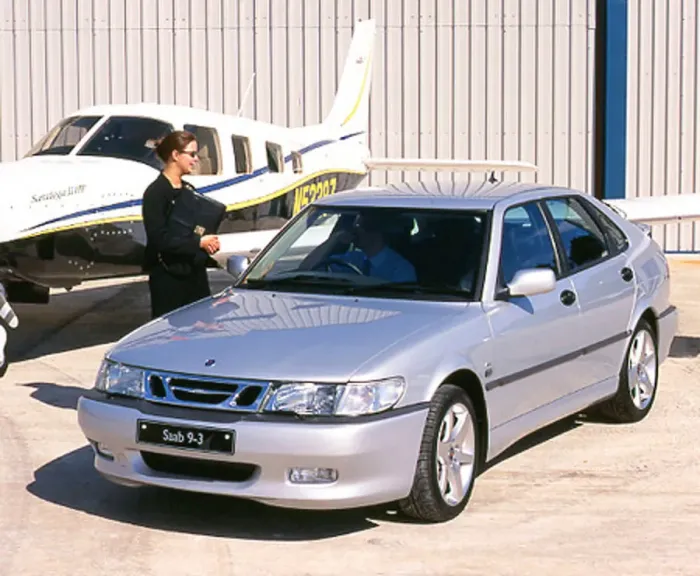 Gerahmter Druck : Saab 9,3 Aero Gerahmter Druck : Saab 9,3 Aero