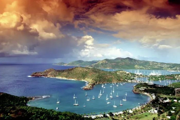 Gerahmter Druck : Karibik, Antigua Gerahmter Druck : Karibik, Antigua