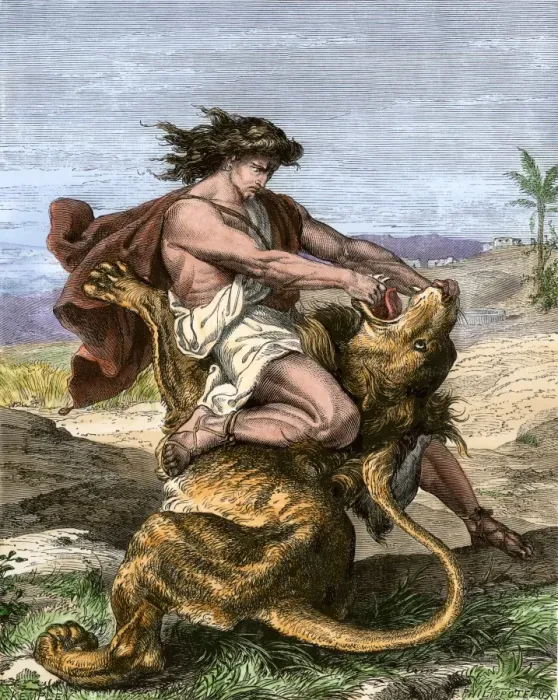 Gerahmter Druck : Stärke von Samson Gerahmter Druck : Stärke von Samson