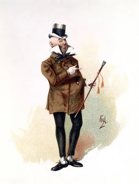 Gerahmter Druck : DICKENS: DAVID COPPERFIELD. Herr Micawber, ein Charakter aus dem Roman von Charles Dickens. Gerahmter Druck : DICKENS: DAVID COPPERFIELD. Herr Micawber, ein Charakter aus dem Roman von Charles Dickens.