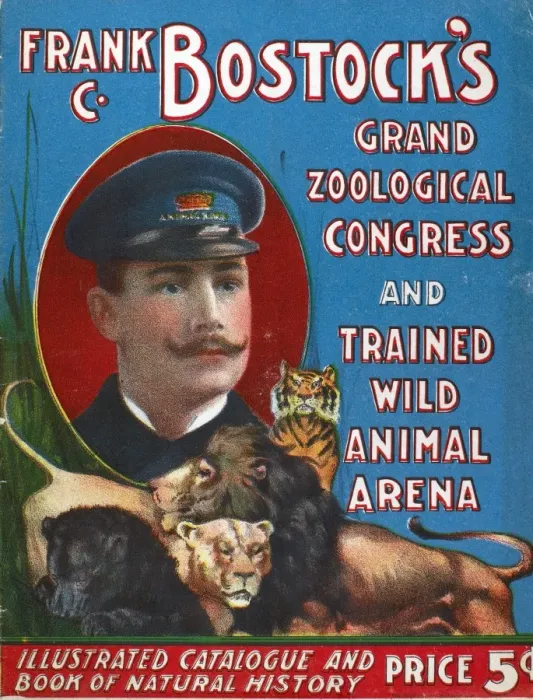Gerahmter Druck : Zirkus: Programm, c 1901; Frank C. Bostock's Großer Zoologischer Kongress und Trainings Gerahmter Druck : Zirkus: Programm, c 1901; Frank C. Bostock's Großer Zoologischer Kongress und Trainings