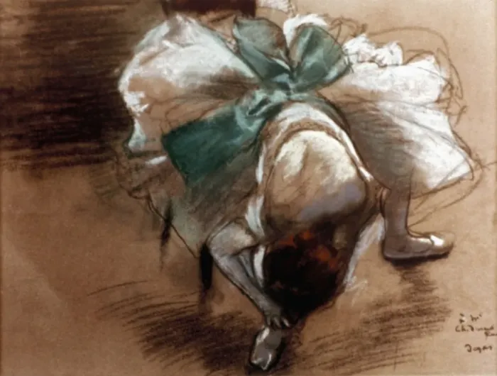 Gerahmter Druck : EDGAR DEGAS: TANZER Öl auf Leinwand Gerahmter Druck : EDGAR DEGAS: TANZER Öl auf Leinwand