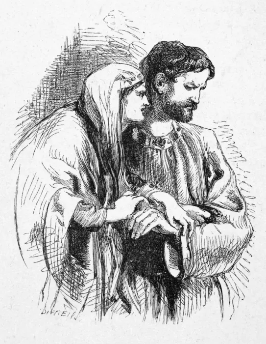 Gerahmter Druck : Shakespeare :Macbett. Schottischem Staat und die Ehefrau des Thronfolgers im ersten Akt der Tragödie von William Shakespeare , nach einer Holzschnitt-Abbildung von Sir John Gilbert aus dem Jahr 1881 Gerahmter Druck : Shakespeare :Macbett. Schottischem Staat und die Ehefrau des Thronfolgers im ersten Akt der Tragödie von William Shakespeare , nach einer Holzschnitt-Abbildung von Sir John Gilbert aus dem Jahr 1881