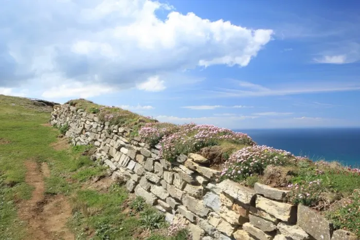 Gerahmter Druck : Die Bedruthan Steps Gerahmter Druck : Die Bedruthan Steps