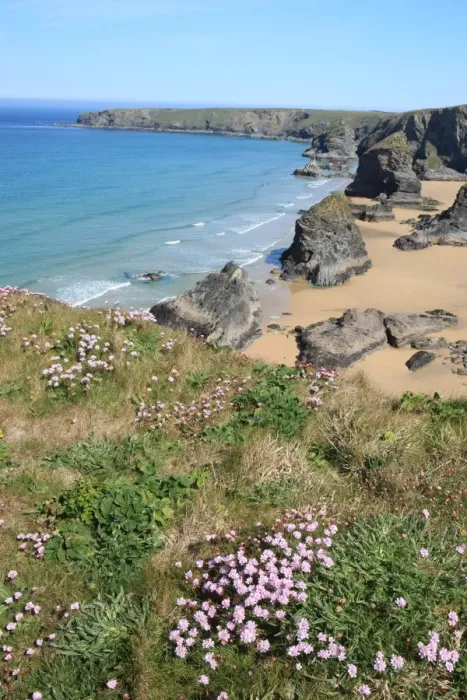 Gerahmter Druck : Die Bedruthan Steps Gerahmter Druck : Die Bedruthan Steps