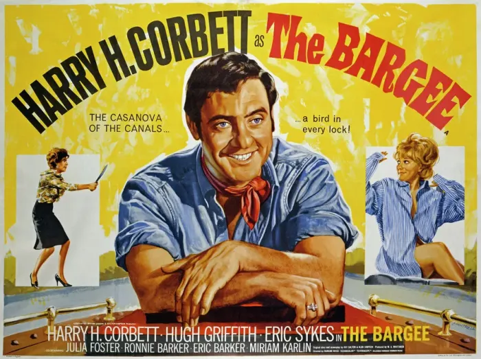 Gerahmter Druck : Der Bargee (1964) UK Quadrat Gerahmter Druck : Der Bargee (1964) UK Quadrat
