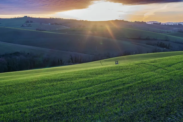 Gerahmter Druck : Landschaftslandschaft Gerahmter Druck : Landschaftslandschaft