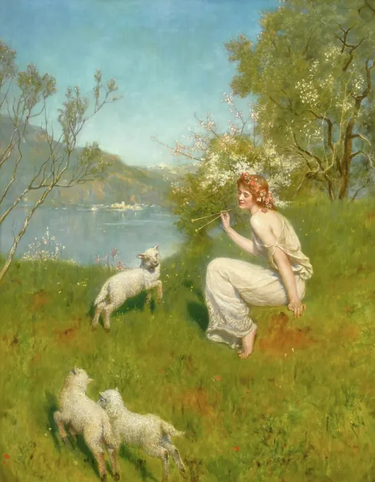 Gerahmter Druck : John Collier