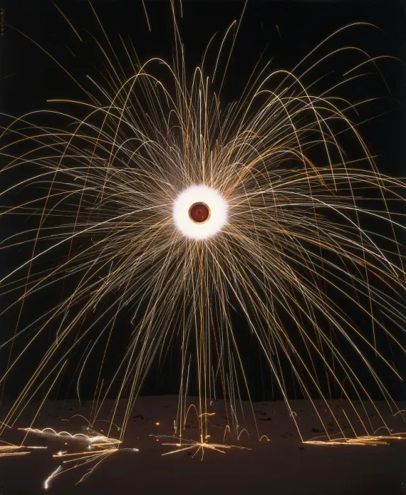 Gerahmter Druck : A firework Gerahmter Druck : A firework