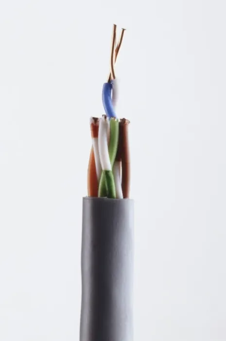 Gerahmter Druck : Gekrümmte Paar-Kabel, Seitenansicht. Gerahmter Druck : Gekrümmte Paar-Kabel, Seitenansicht.