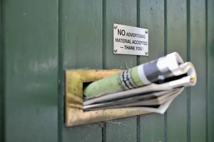 Gerahmter Druck : Hausbriefkasten Gerahmter Druck : Hausbriefkasten