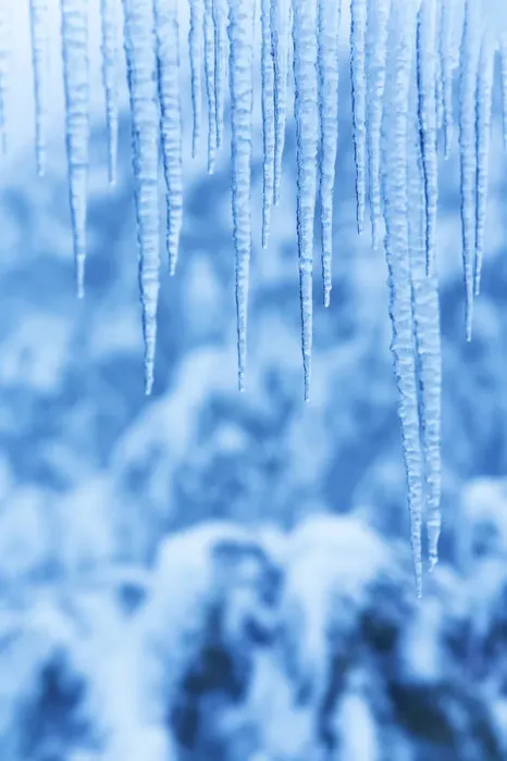 Gerahmter Druck : Eisberge im Schnee Gerahmter Druck : Eisberge im Schnee