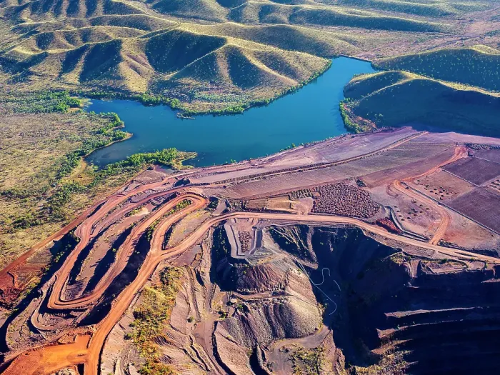 Gerahmter Druck : Argyle-Diamanten-Mine Gerahmter Druck : Argyle-Diamanten-Mine