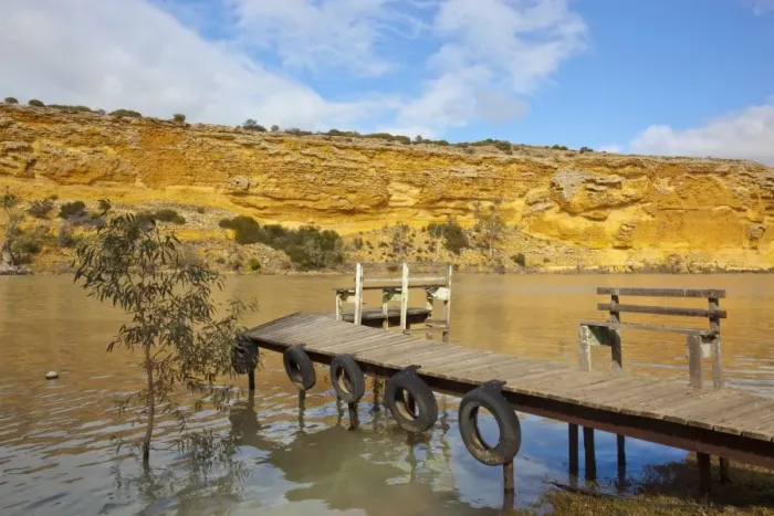 Gerahmter Druck : Fluss Murray bei Walker Flats Gerahmter Druck : Fluss Murray bei Walker Flats