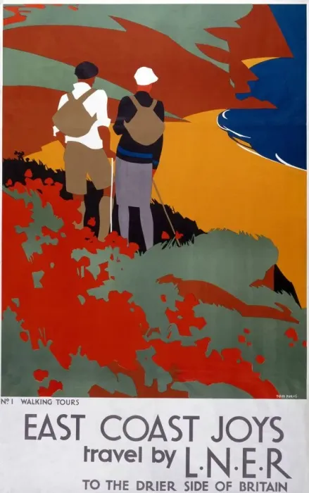 Gerahmter Druck : Ostküsten Freuden Nummer Eins LNER Plakate 1931