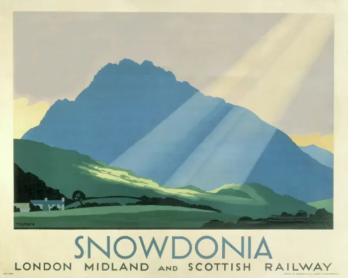 Gerahmter Druck : Schneebergland, LMS-Plakate um ca 1933 Gerahmter Druck : Schneebergland, LMS-Plakate um ca 1933