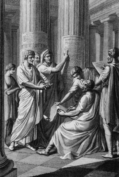 Gerahmter Druck : Ancient Law Gerahmter Druck : Ancient Law