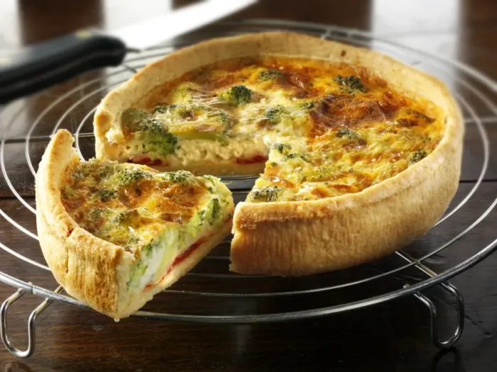 Gerahmter Druck : Brotkohlquiche Gerahmter Druck : Brotkohlquiche