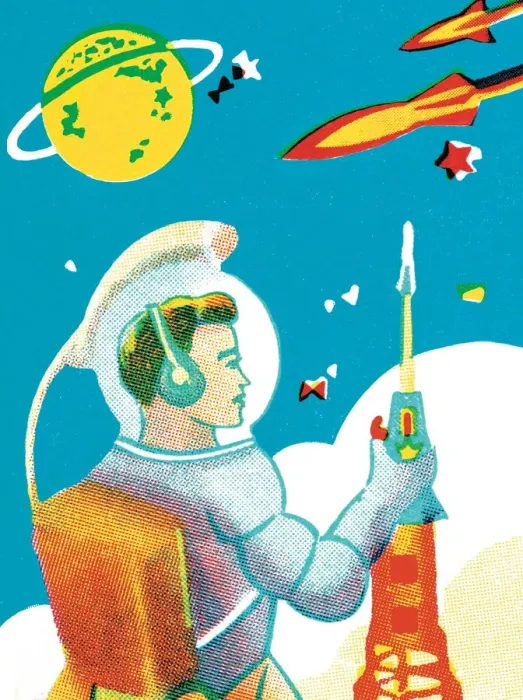 Gerahmter Druck : Der Spaceman Gerahmter Druck : Der Spaceman