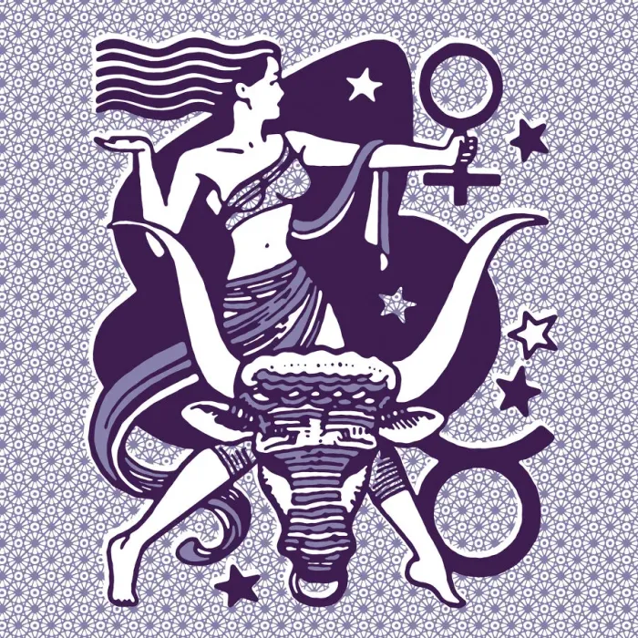 Gerahmter Druck : Taurus-Symbole in faszinierenden Kunstillustrationen Gerahmter Druck : Taurus-Symbole in faszinierenden Kunstillustrationen