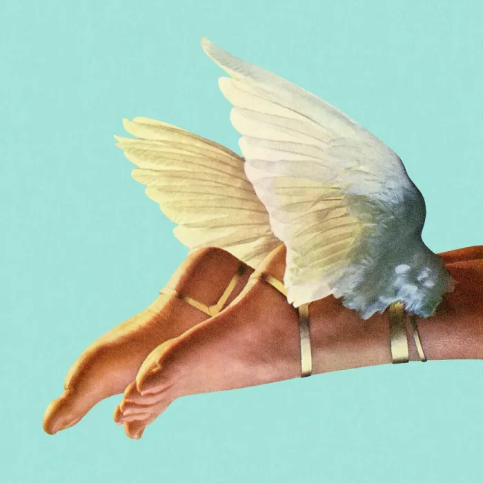 Gerahmter Druck : Winged Füße in atemberaubender Kunstillustration Gerahmter Druck : Winged Füße in atemberaubender Kunstillustration