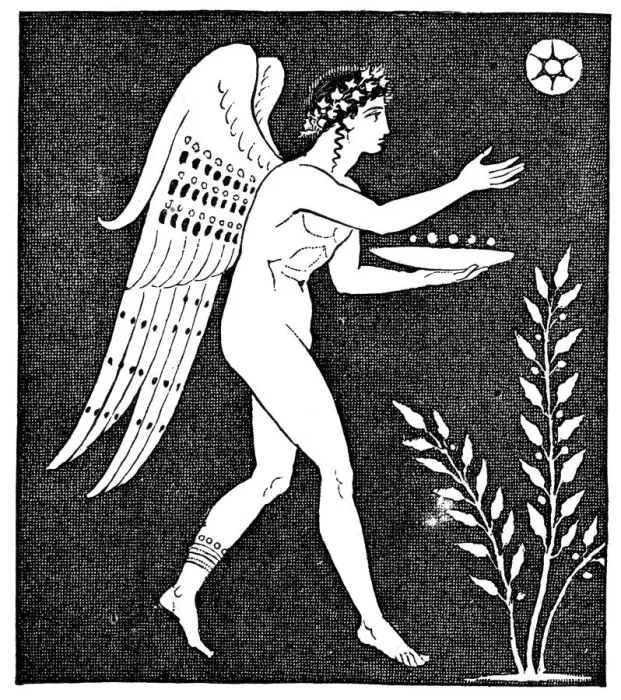 Gerahmter Druck : Icarus. Altes Gravur aus dem Jahr 1879 von antiker griechischer Kunst, die Ikarus zeigt Gerahmter Druck : Icarus. Altes Gravur aus dem Jahr 1879 von antiker griechischer Kunst, die Ikarus zeigt