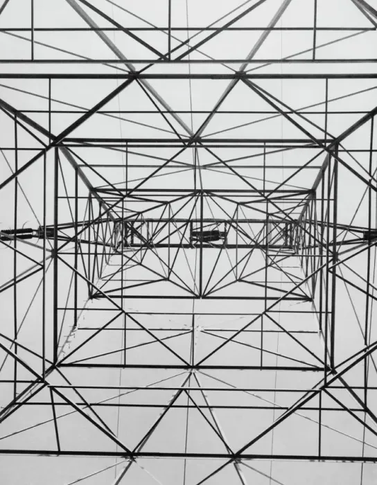 Gerahmter Druck : Elektrizitätspylon Gerahmter Druck : Elektrizitätspylon