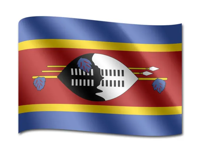 Gerahmter Druck : Flag von Swasiland Gerahmter Druck : Flag von Swasiland