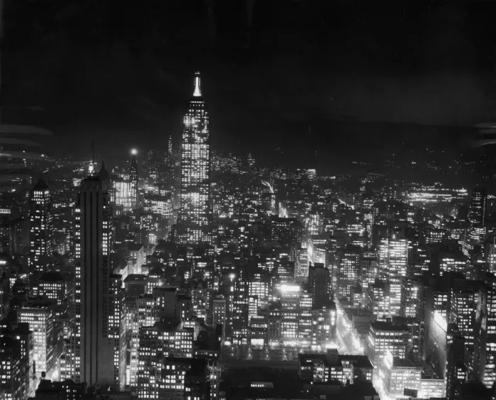 Gerahmter Druck : New York am Abend Gerahmter Druck : New York am Abend
