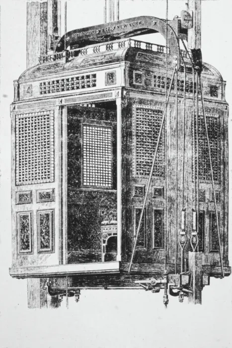Gerahmter Druck : Otis-Elevator Gerahmter Druck : Otis-Elevator