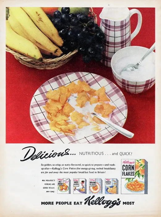 Gerahmter Druck : Kelloggs Corn Flakes Gerahmter Druck : Kelloggs Corn Flakes