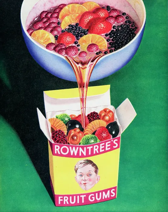Gerahmter Druck : Rowntree's Fruchtgummis Gerahmter Druck : Rowntree's Fruchtgummis