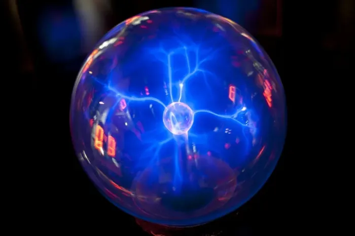 Gerahmter Druck : Plasmaball Gerahmter Druck : Plasmaball