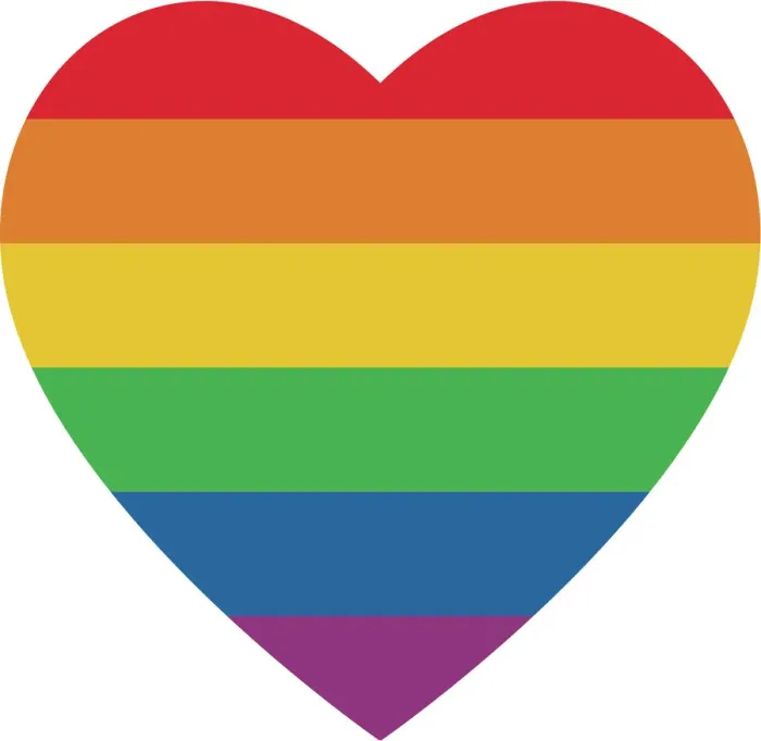 Gerahmter Druck : Regenbogenfarben Herz Gerahmter Druck : Regenbogenfarben Herz