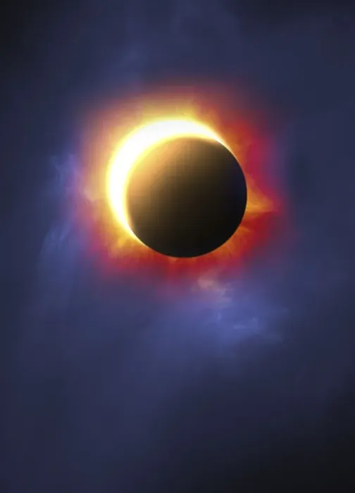 Gerahmter Druck : Eclipse. Sonnenauslöscher, Illustration Gerahmter Druck : Eclipse. Sonnenauslöscher, Illustration