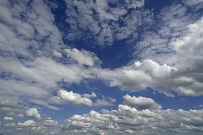 Gerahmter Druck : Streustiefelwolken Gerahmter Druck : Streustiefelwolken