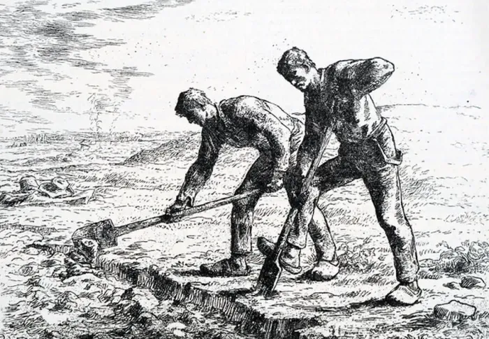 Gerahmter Druck : Die Digger
