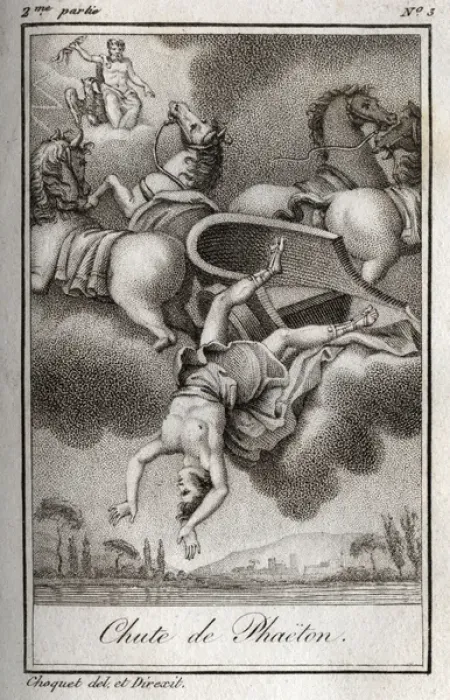 Gerahmter Druck : Der Fall von Phaeton Phaeton (Phaethon), unfähig, den Helios-Tank zu kontrollieren. Gerahmter Druck : Der Fall von Phaeton Phaeton (Phaethon), unfähig, den Helios-Tank zu kontrollieren.