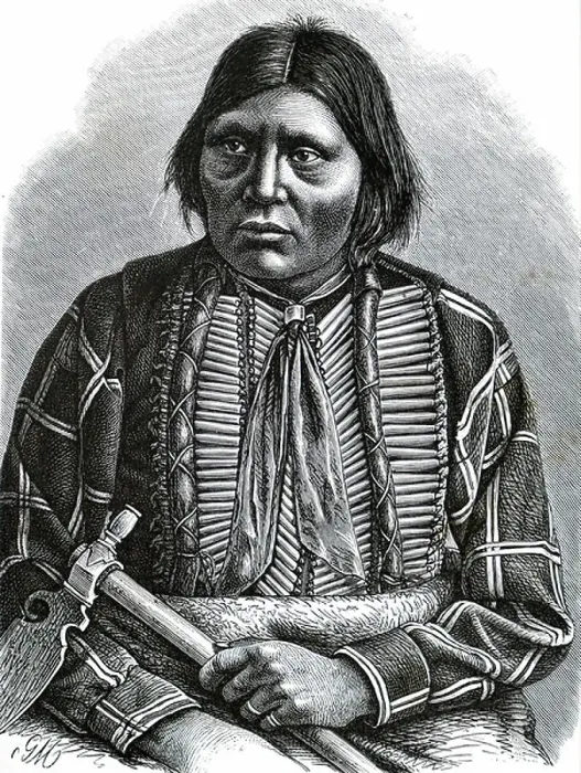 Gerahmter Druck : Grey Eagle an Apache-Chief Gerahmter Druck : Grey Eagle an Apache-Chief