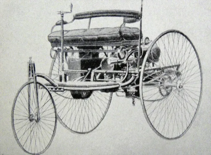 Gerahmter Druck : Die erste Daimler-Karriere Gerahmter Druck : Die erste Daimler-Karriere