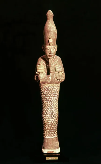 Gerahmter Druck : Osiris. 3499732 Osis; (Additionsinformation.Osiru.Polychromeskulptur.Agyptische Gerahmter Druck : Osiris. 3499732 Osis; (Additionsinformation.Osiru.Polychromeskulptur.Agyptische
