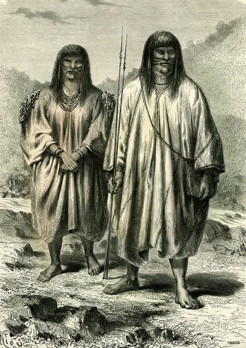 Gerahmter Druck : Antis Indianer, 1869, Peru Gerahmter Druck : Antis Indianer, 1869, Peru