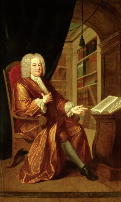 Gerahmter Druck : Benjamin Moreland, High Master of St. Pauls School ist in brauner Farbe eingraviert.